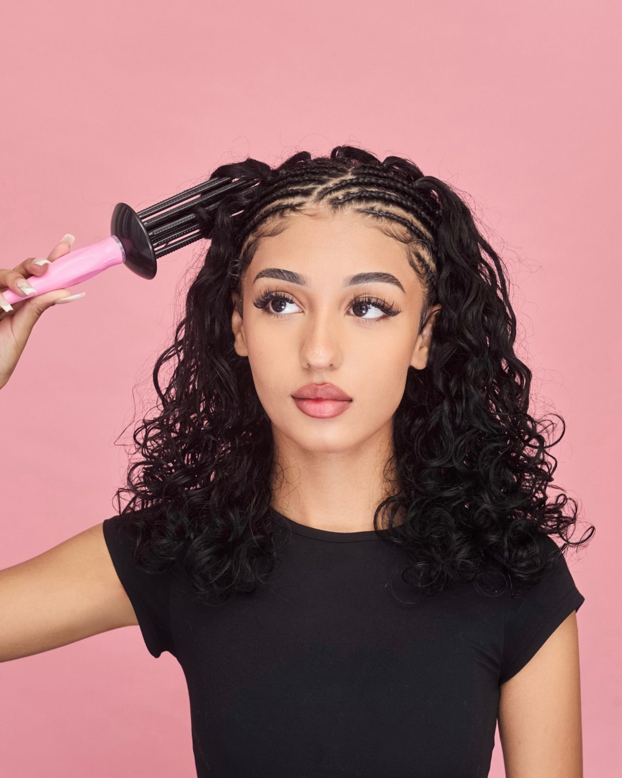 Pink Curling Comb