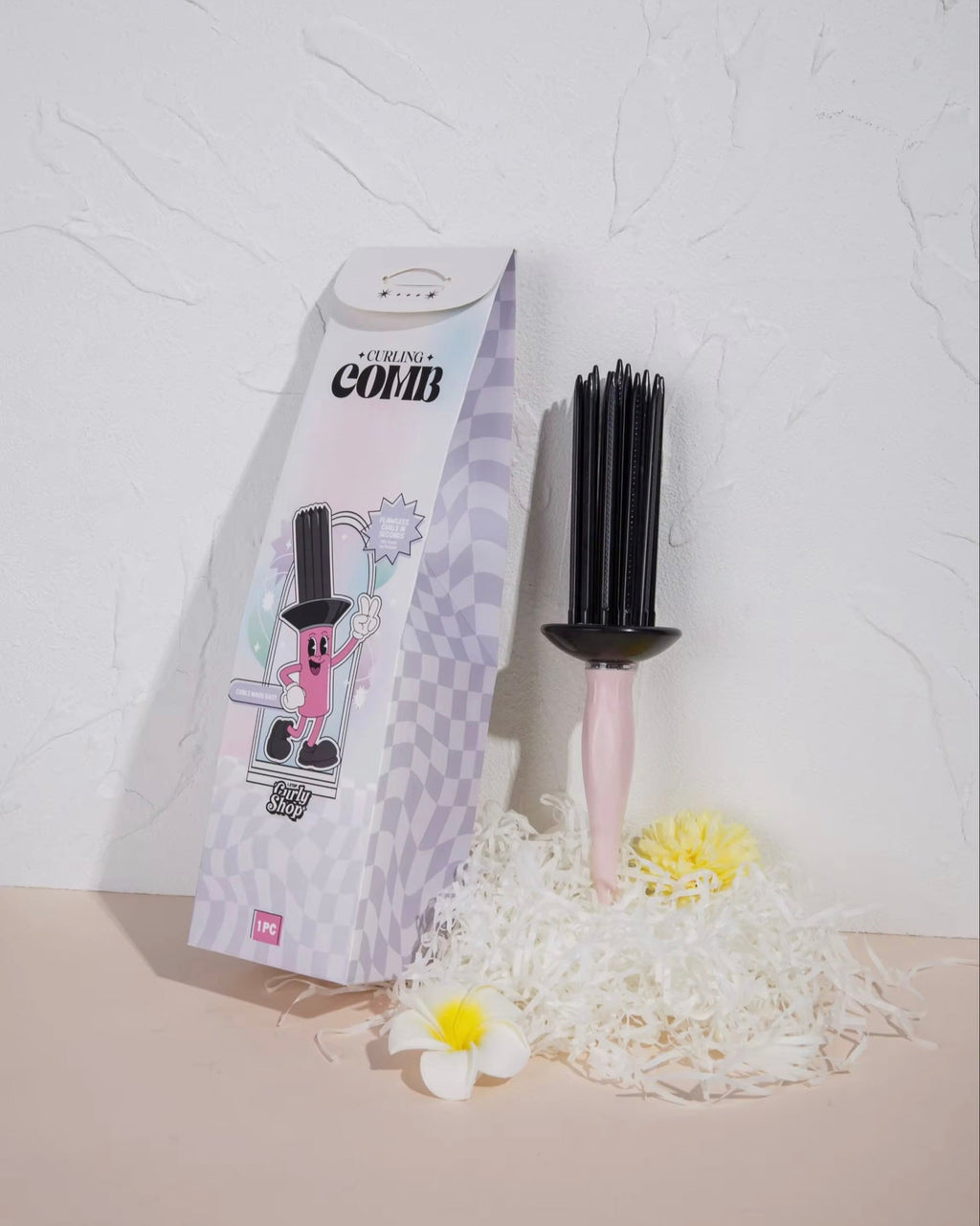Baby Pink Curling Comb
