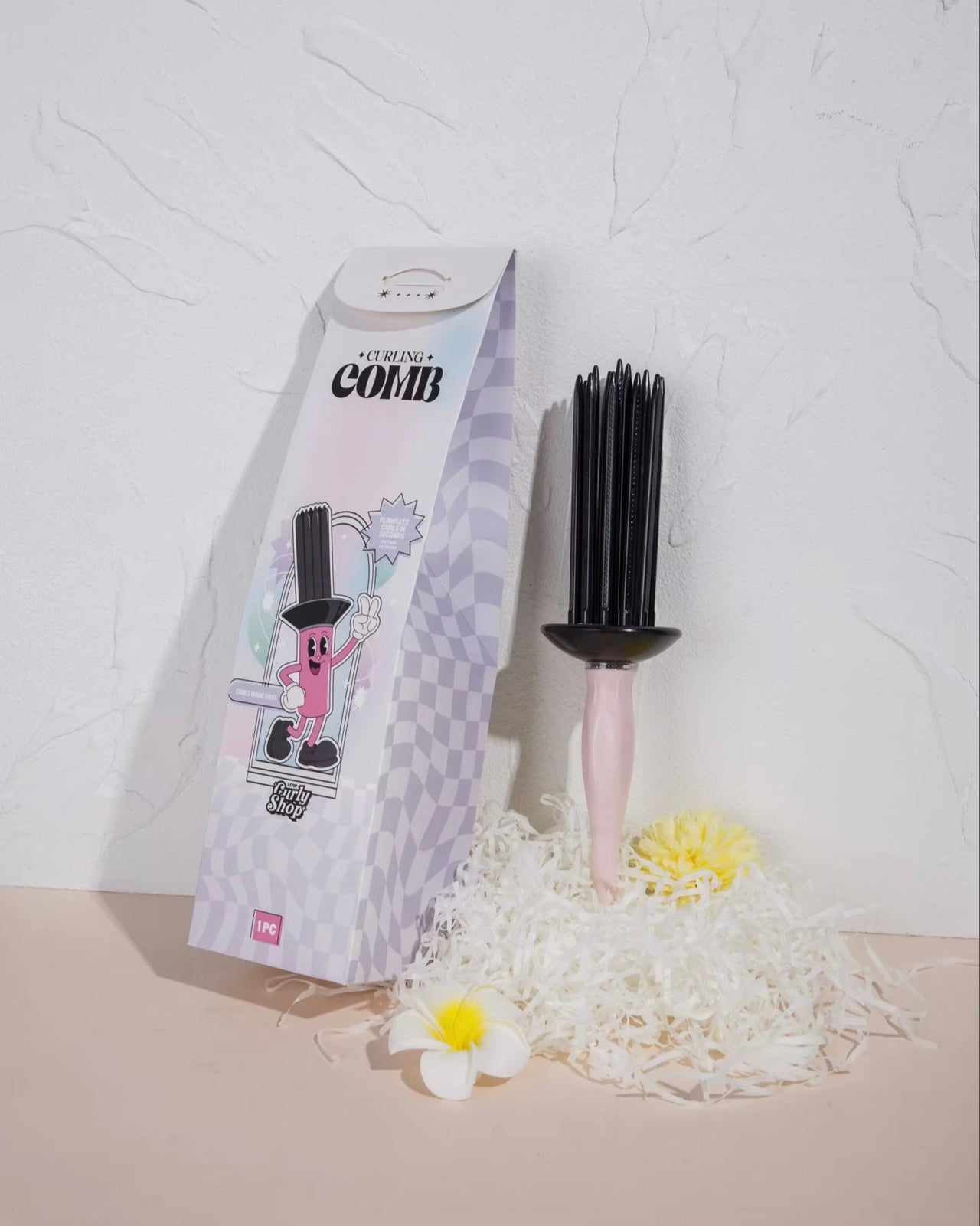 Baby Pink Curling Comb