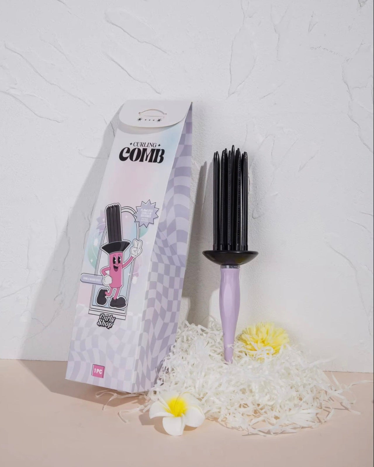 Lilac Curling Comb