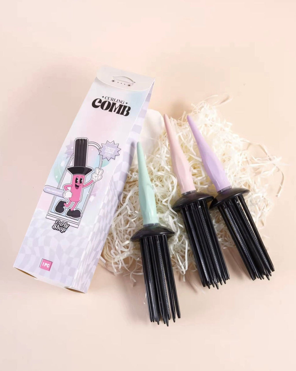 Lilac Curling Comb