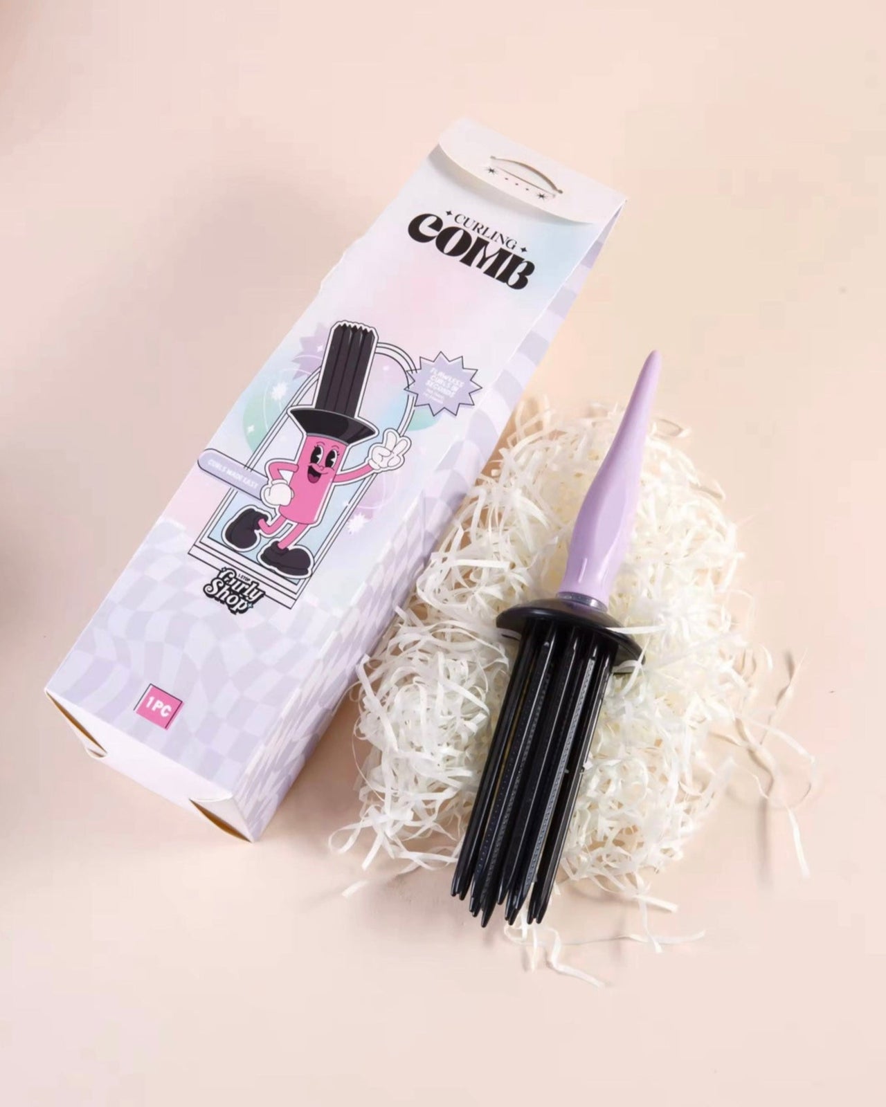 Lilac Curling Comb