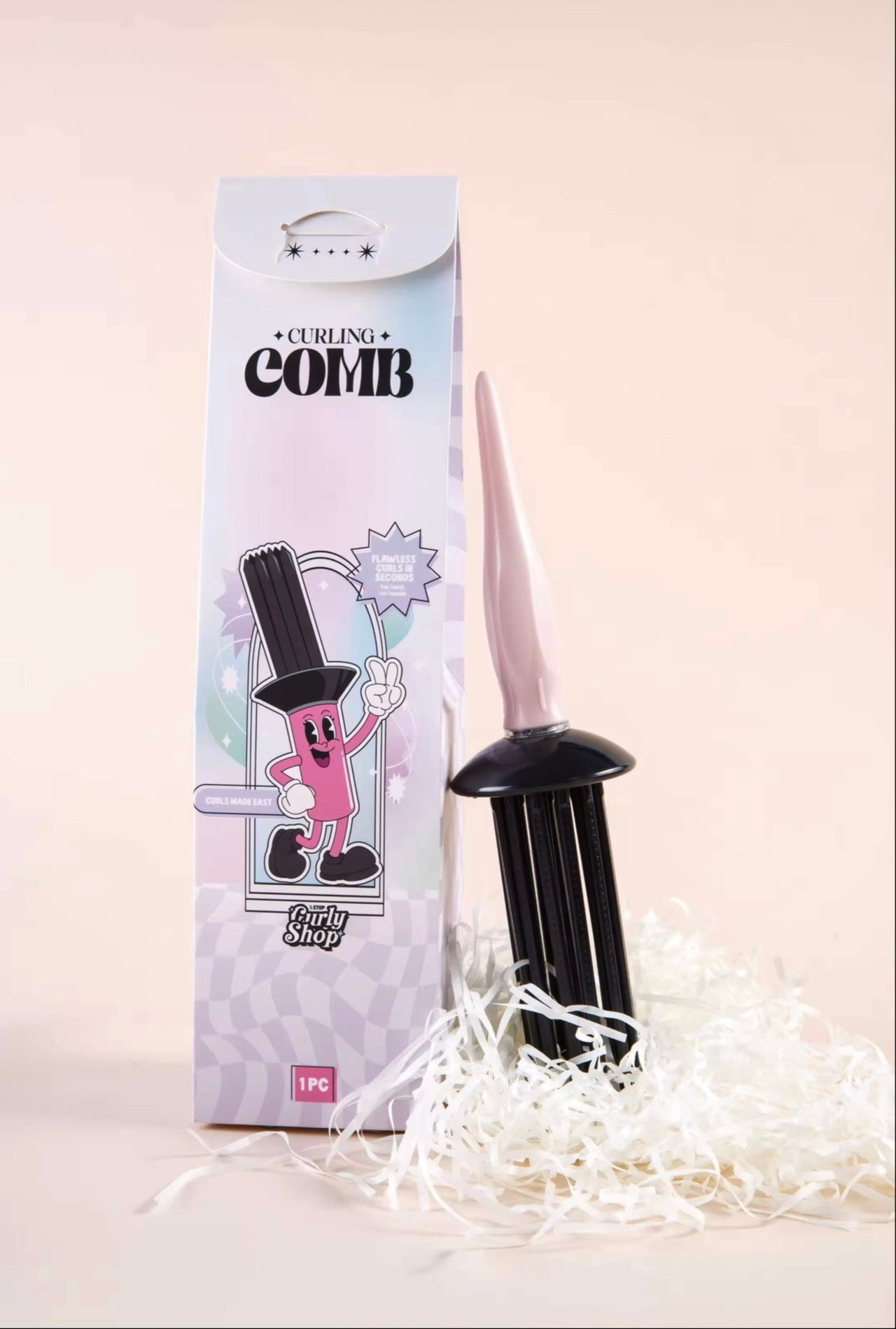 Baby Pink Curling Comb
